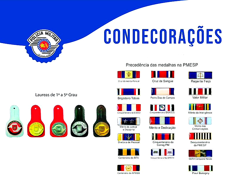 Medalhas - Láureas de Mérito Pessoal